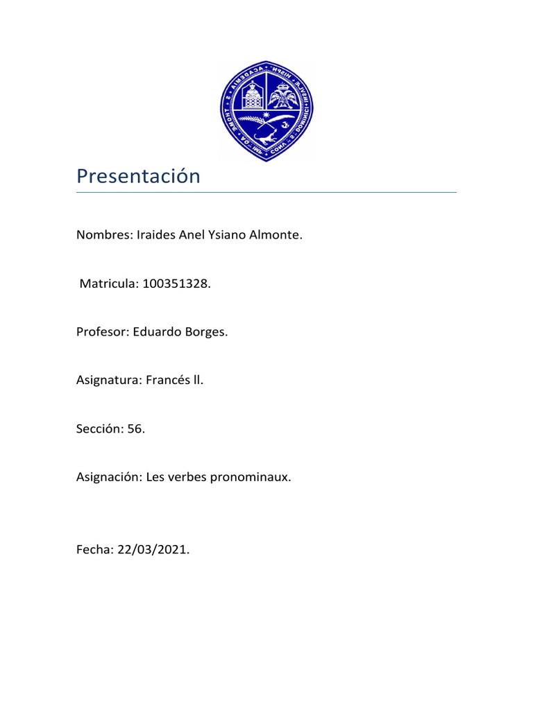 Exercices sur les verbes pronominaux | PDF | Arts du langage et ...
