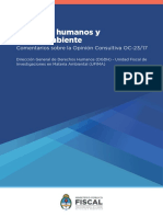 MPF. DERECHOS HUMANOS Y MEDIO AMBIENTE. OC 23-17. 2018 