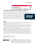 Expert Consensus Statements For The Management of COVID-19-related Acute Respiratory Failure Using A Delphi Method