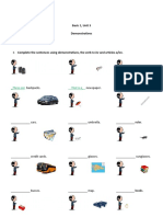Demostrative Pronouns Unit 3