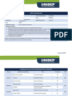 Carta Descriptiva Dirección Unidep