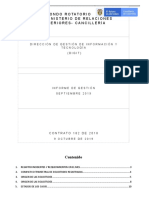 Informe de Gestión Septiembre