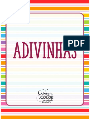 ADIVINHAS CANTIGAS DE RODAS, PDF