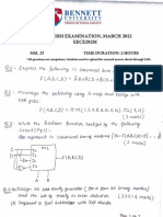 Mid-Term Examination, March 2021 EECE282M: MM. 25 Time Duration: 2 Hours