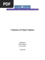 ValuationOfCliquetOptions