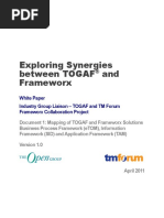 Exploring Synergies Between TOGAF® and Frameworx