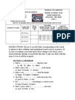 Section A: Grammar: Section A NC AC C C+ 00-11 - 15 18 - 10 14 17 20 Section B Section C