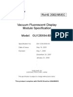 Vacuum Fluorescent Display Module Specification: Rohs 2002/95/ec