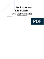 Niklas Luhmann - Die Politik Der Gesellschaft German (2002)