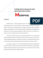 Client Social Media Project: Research & Audit: Morphe Brushes and Cosmetics