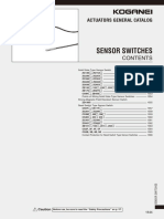 Sensor Switches: Actuators General Catalog