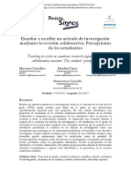 Enseñar a Escribir Un Artículo de Investigación Mediante La Revisión Colaborativa_Percepciones de Los Estudiantes