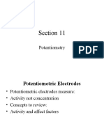 Section 11 Potentiometric Electrodes and Potentiometry