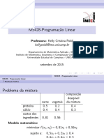 Programação Linear - Resolução de problemas