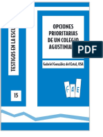 OPCIONES PRIORITARIAS DE UN COLEGIO AGUSTINIANO. Gabriel González Del Estal, OSA - PDF