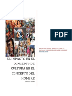 El Impacto en El Concepto de Cultura en El Concepto Del Hombre