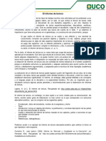 1 El Informe de Lectura