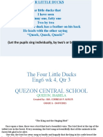 Eng 6 WK 4 QTR 3 - The Four Ducks