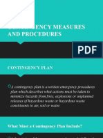 Contingency Measures and Procedures