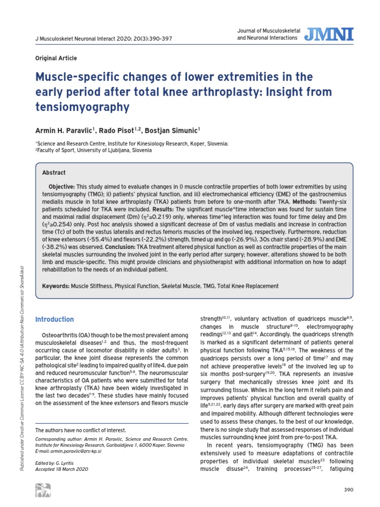 Changes in Muscle Contractile Properties and Physical Function in the ... Biology Diagrams