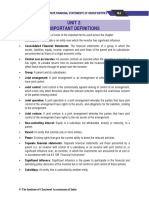 Unit 2: Important Definitions: Consolidated and Separate Financial Statements of Group Entities