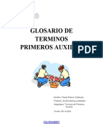 Glosario Primeros Auxilios