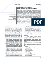 Jurnal Indonesia Sintesis Hidrotermal Dari Serbuk Oksida Keramik