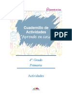 4° Grado. Cuadernillo Aprende en Casa. 22-26 Marzo 2021