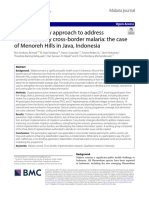 A Participatory Approach To Address Within Country Cross Border Malaria: The Case of Menoreh Hills in Java, Indonesia