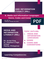 Media and Information Literacy (Mil)