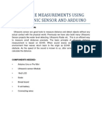 Distance Measurements Using Ultrasonic Sensor and Arduino: Project Description