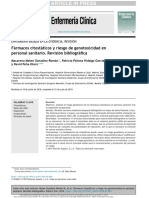 Farmacos Citostaticos y Riesgo de Genotoxicidad