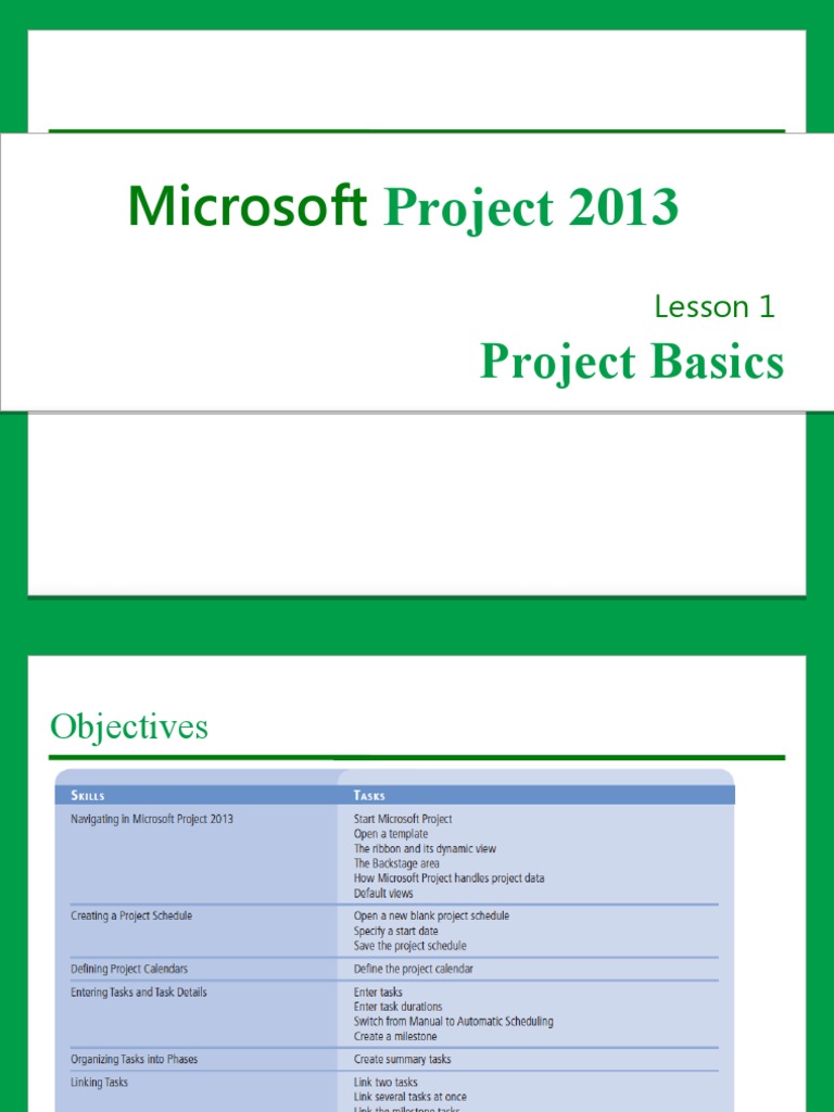 Project2013 Lesson01 | PDF | Point And Click | Databases