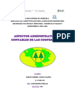 Aspectos Administrativos y Contables de Las Cooperativas