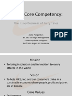 Nike's Core Competency:: The Risky Business of Fairy Tales