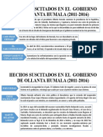 Hechos del gobierno de Ollanta Humala: conflicto minero, narcoterrorismo y crisis políticas