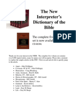 The New Interpreters Dictionary of The B