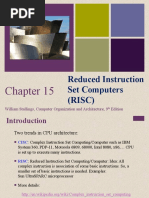 Reduced Instruction Set Computers (RISC) : William Stallings, Computer Organization and Architecture, 9 Edition