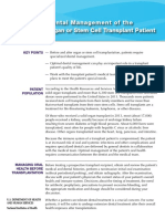 Dental Management Organ Stem Cell Transplant