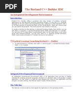 The Borland C++ Builder IDE: An Integrated Development Environment
