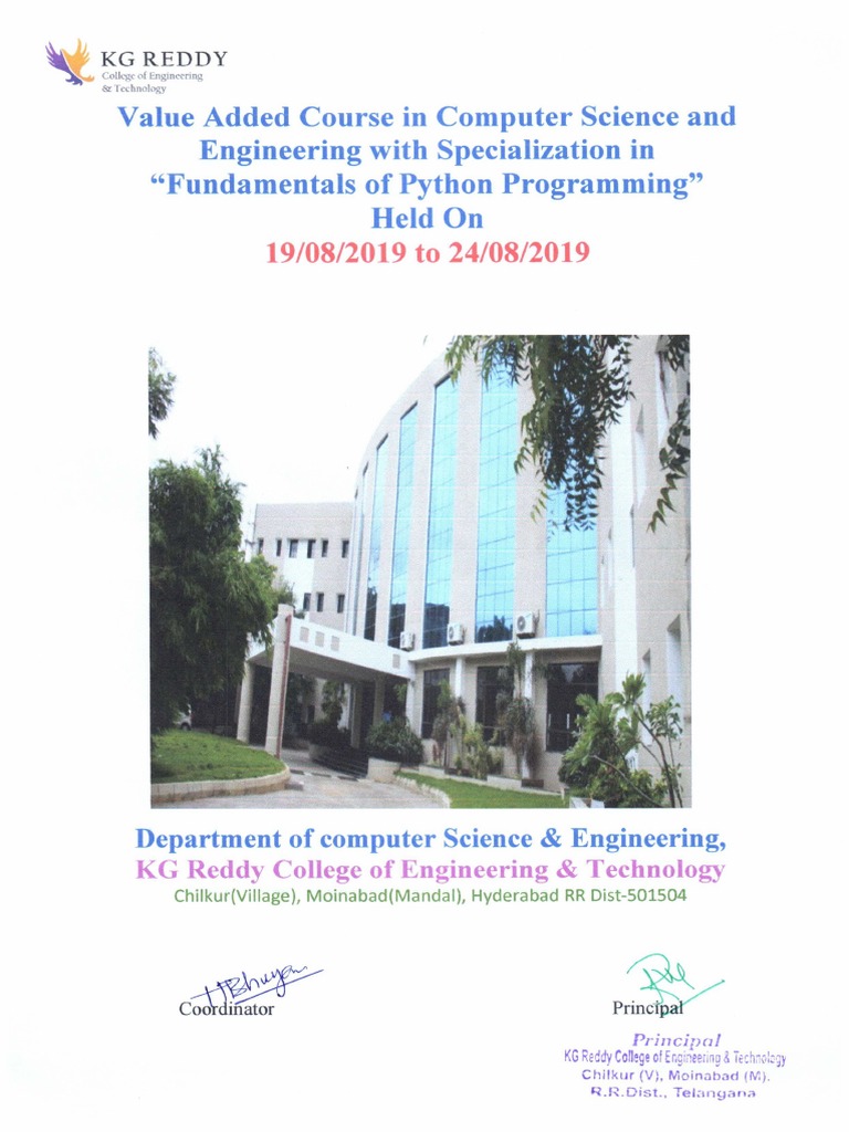 5 VAC Fundamental of Python Programming 19 20 | PDF | Python ...