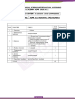 ACADEMIC YEAR 2020-2021 30% Deleted Content Intermediate 1 Year Mathematics (Ia) Syllabus