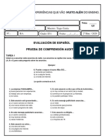 EVALUACIÓN - COMPRENSIÓN AUDITIVA - E31C y E31D