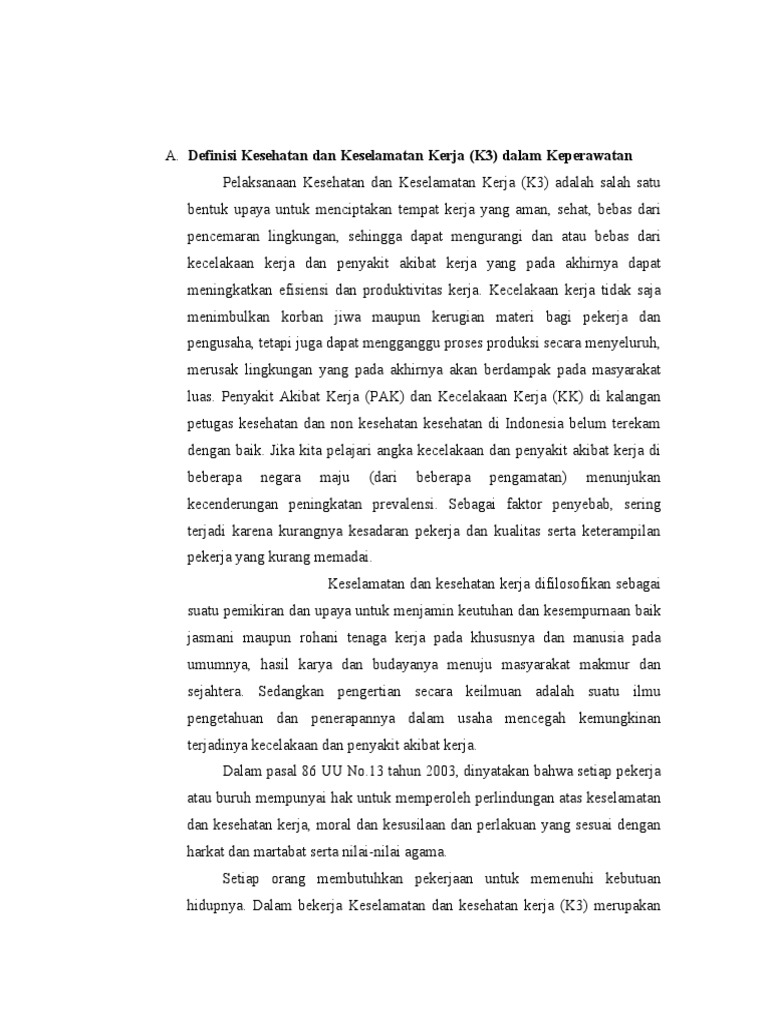 Resume K3 | PDF