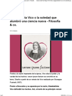 Giambattista Vico o La Soledad Que Alumbró Una Ciencia Nueva - Filosofía & Co.