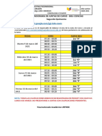 Cronograma Junta de Curso 2do Quimestre 2020