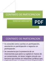 Derecho Mercantil III Contrato de Participacion, Hospedaje y Seguro Parte 1