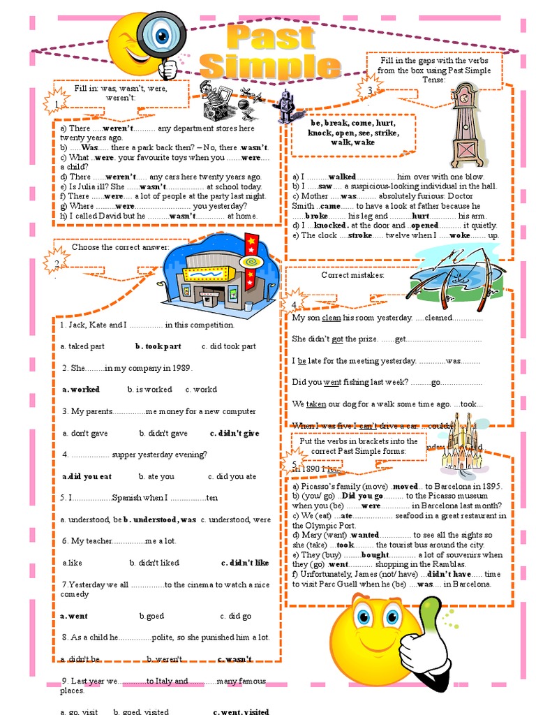 Past Simple Worksheet2 | PDF