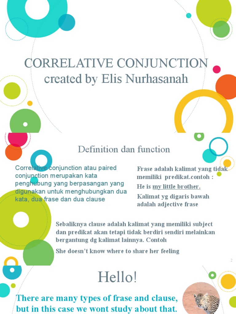 Understanding Correlative Conjunctions | PDF | Verb | Syntactic ...