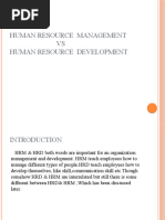 Download HRM VS HRD by priyanka2538 SN49991282 doc pdf